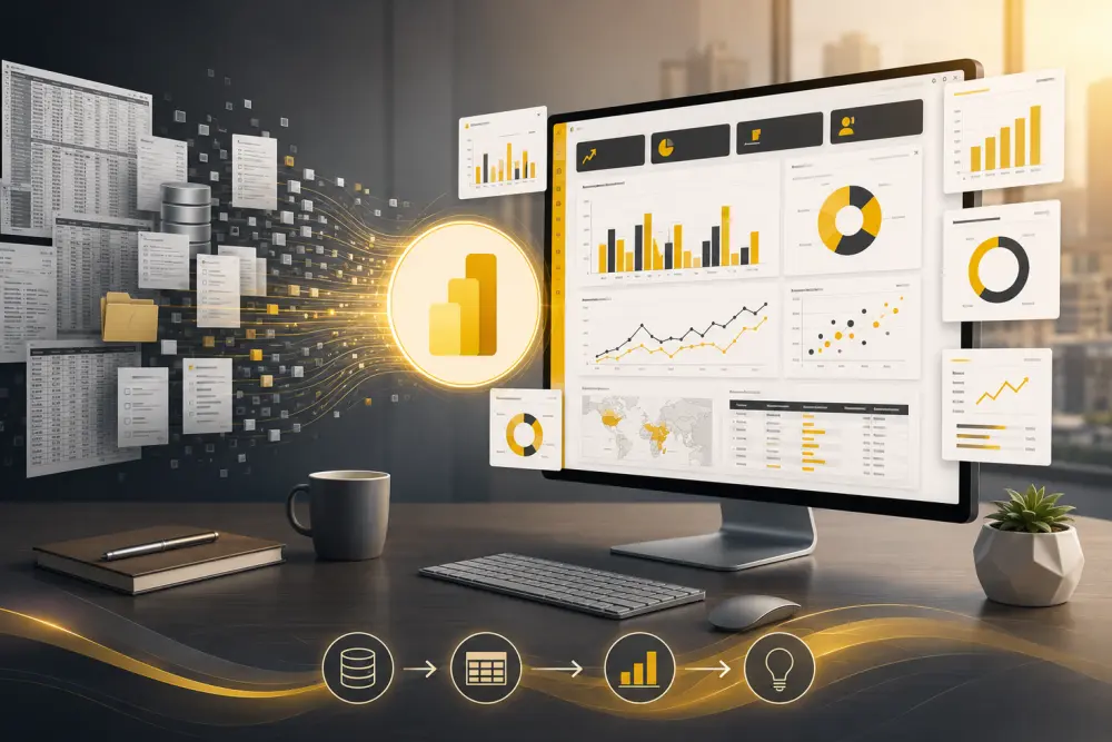 حوّل بياناتك إلى Dashboard تفاعلي احترافي باستخدام Power BI