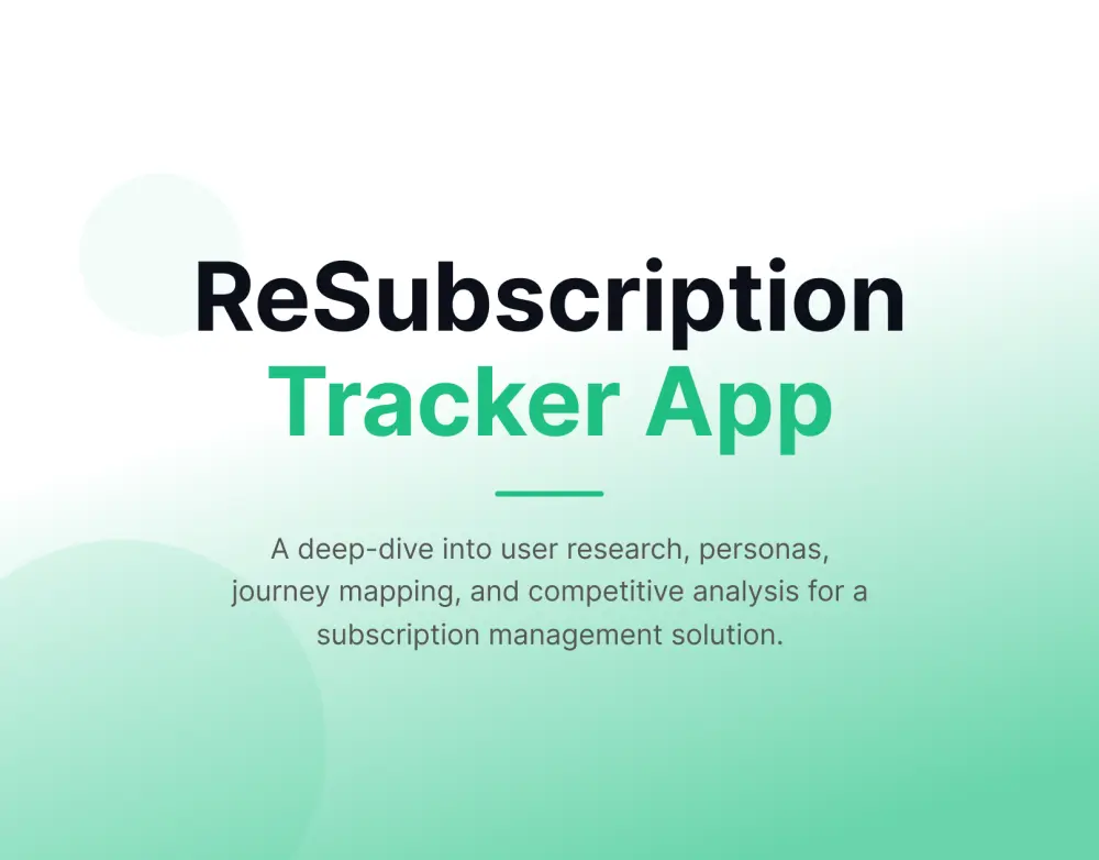 تصميم تطبيق Re Subscription لإدارة وتنظيم الاشتراكات الرقمية.