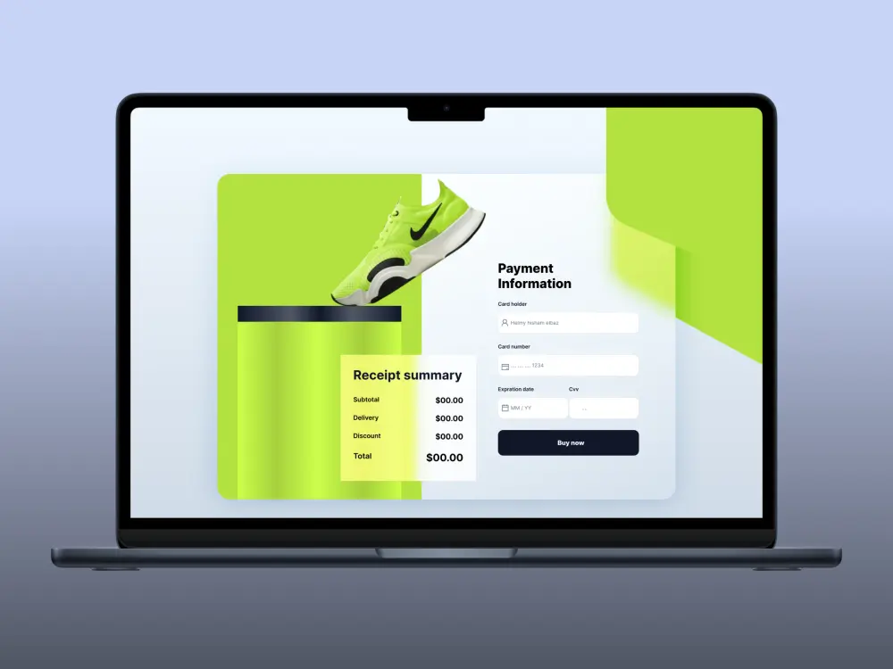 تصميم واجهة مستخدم (UI) لشاشة موبايل أو ويب احترافية باستخدام Figma