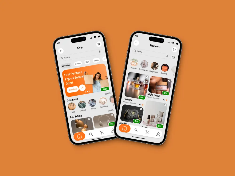 تصميم واجهة مستخدم (UI) لشاشة موبايل أو ويب احترافية باستخدام Figma