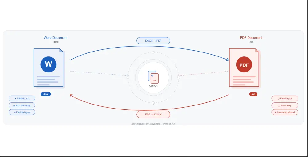 تحويل الملفات من pdf إلي word