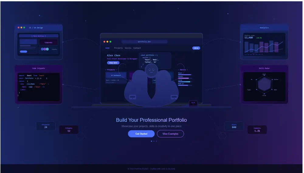 إنشاء معرض أعمال بورتفوليو portfolio