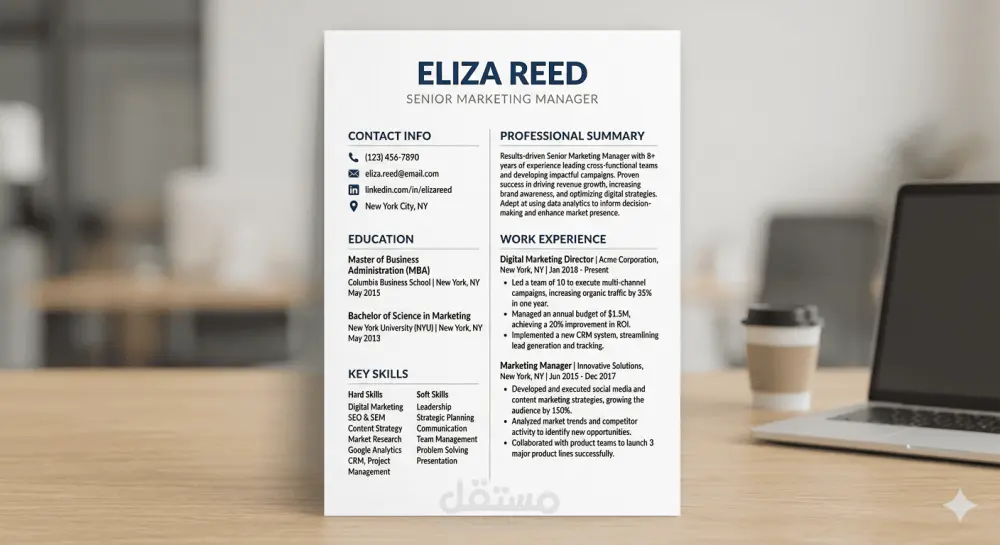 إنشاء سيرة ذاتية CV