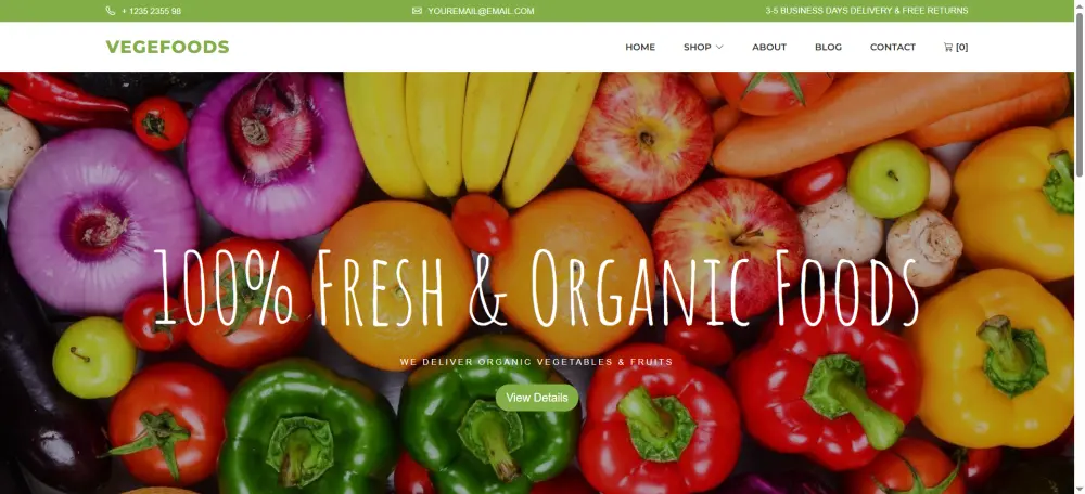 صفحة ويب احترافية باستخدام HTML , CSS and JS