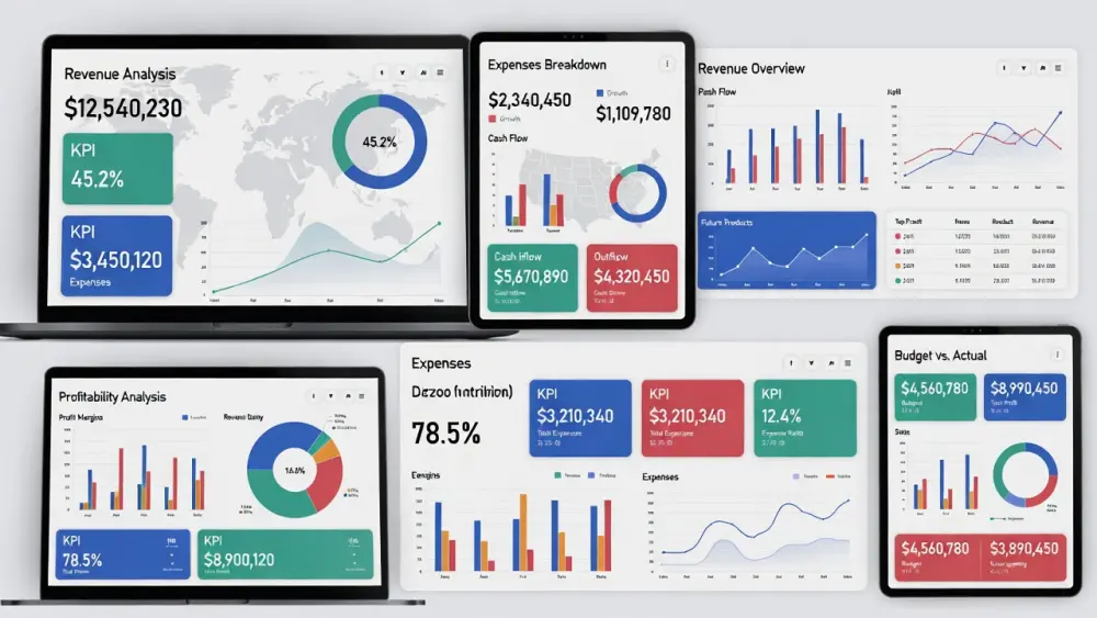 حليل البيانات وتصميم لوحات تحكم (Dashboards) تفاعلية باستخدام Power BI & Excel& Tableau