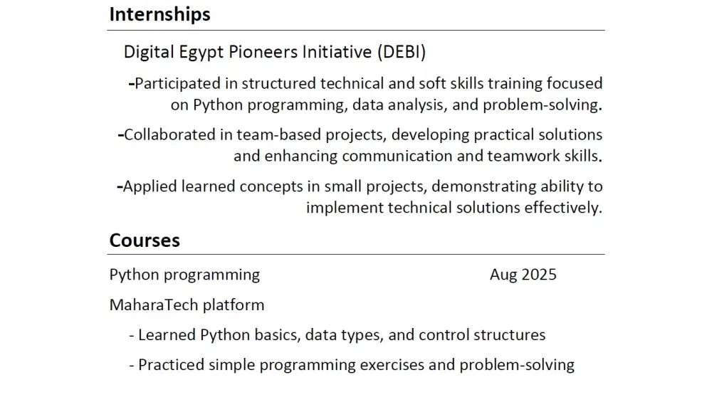 كتابة وتنسيق CV احترافي قابل للتعديل