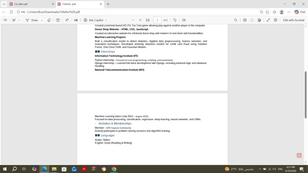 كتابة CV احترافي متوافق مع أنظمة ATS لزيادة فرص القبول