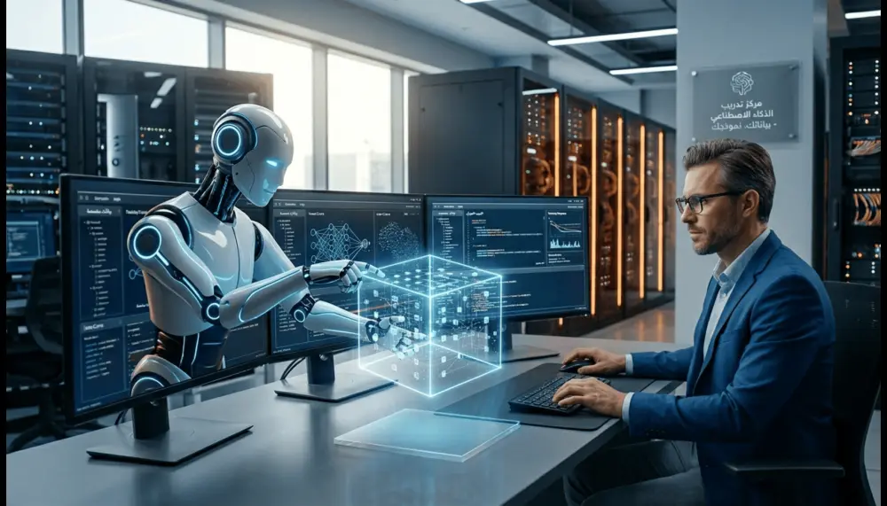 تدريب نموذج ذكاء اصطناعي (AI Model Training) على بيانات مخصصة
