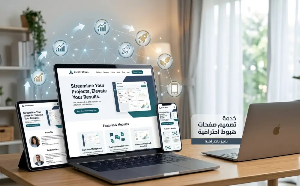 تصميم وتطوير Landing Page احترافية ومتجاوبة على WordPress لزيادة معدلات التحويل والأرباح