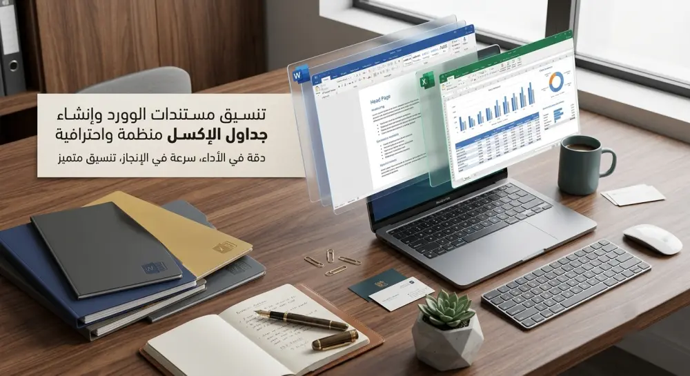 تنسيق مستندات Word وإنشاء جداول Excel منظمة واحترافية