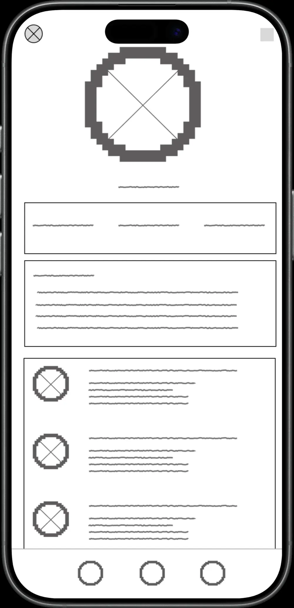 تصميم 1 Wireframes احترافية لشاشات تطبيق موبايل Ui/Ux design