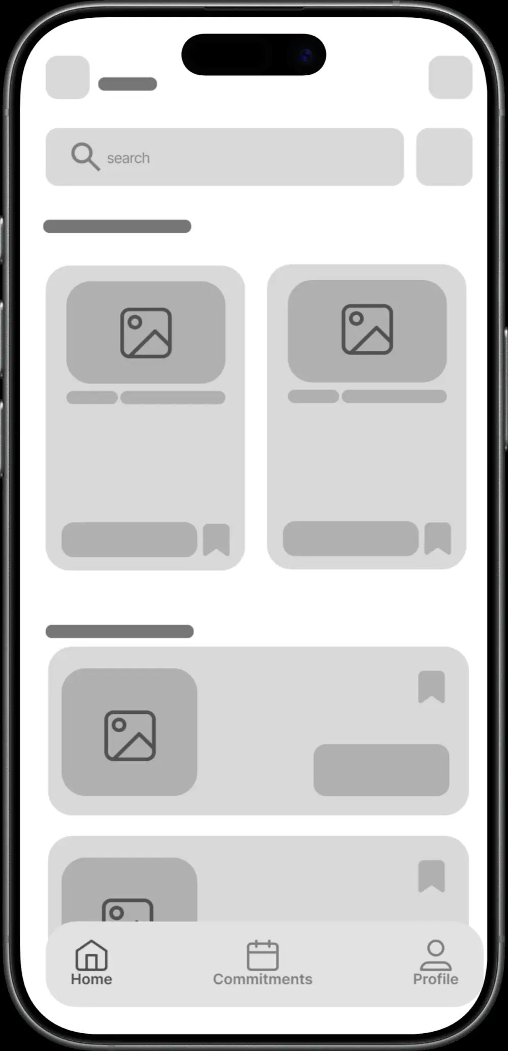 تصميم 1 Wireframes احترافية لشاشات تطبيق موبايل Ui/Ux design