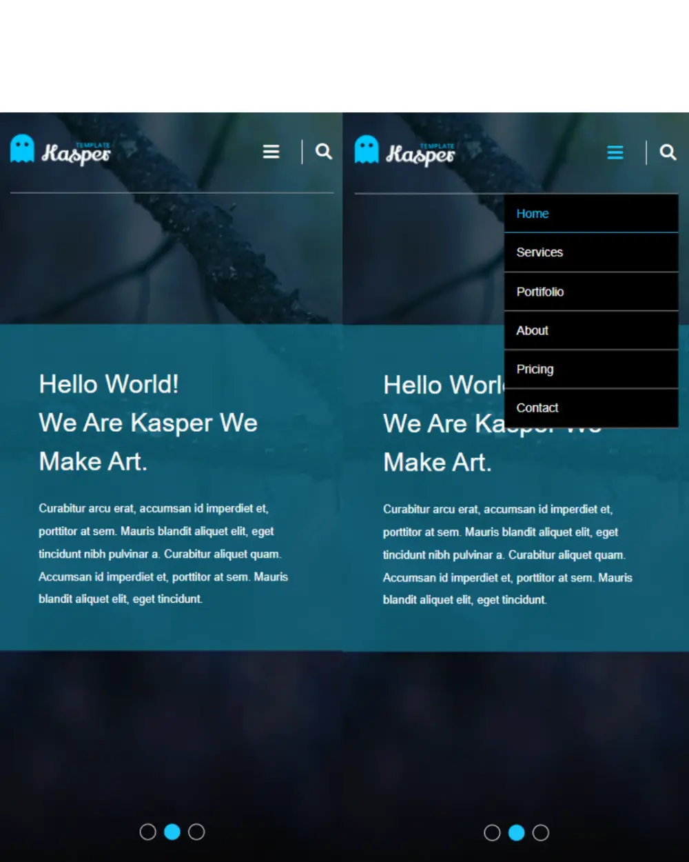 تصميم Navbar احترافي مع Hamburger Menu للموبايل
