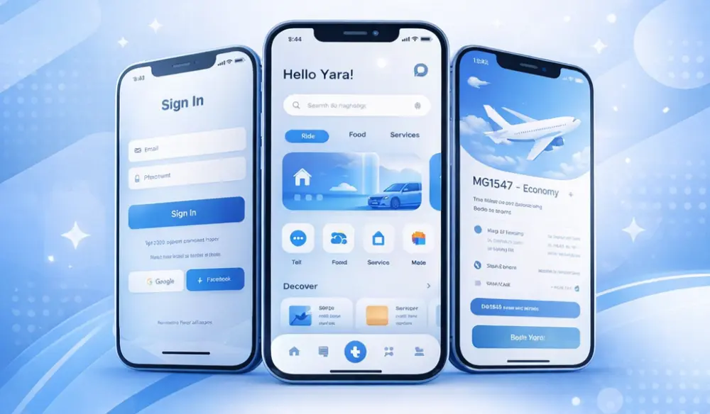 تصميم واجهة تطبيق iPhone (شاشة واحدة) باحترافية باستخدام Figma
