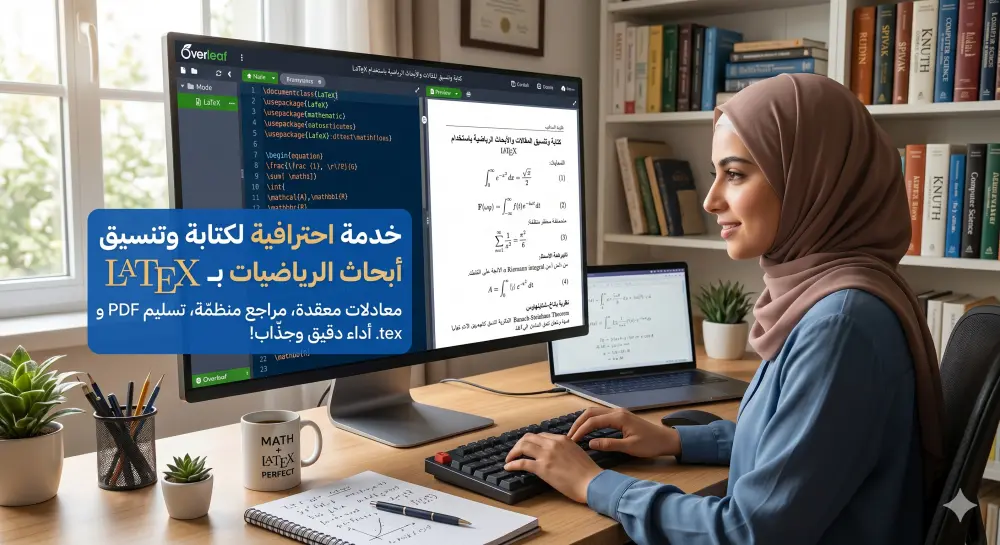 كتابة وتنسيق مقال أو بحث رياضي لا يزيد عن 3 صفحات باستخدام LaTeX.