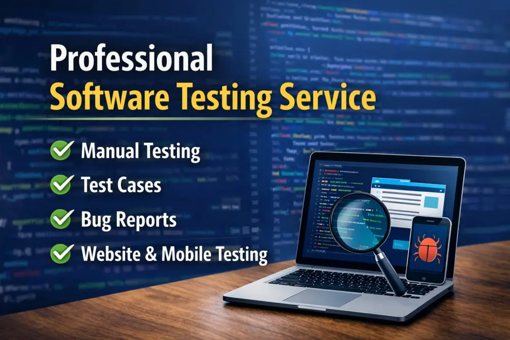 اختبار شامل لموقعك أو تطبيقك لاكتشاف الأخطاء وتحسين الأداء | Manual & Automation Testing