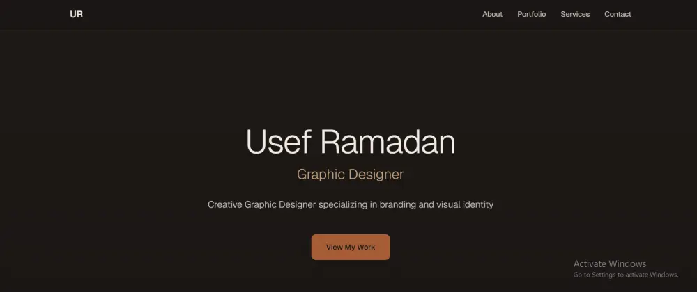 تصميم بورتفوليو احترافي يعرض مشاريعك وطرق التواصل الخاصة بك