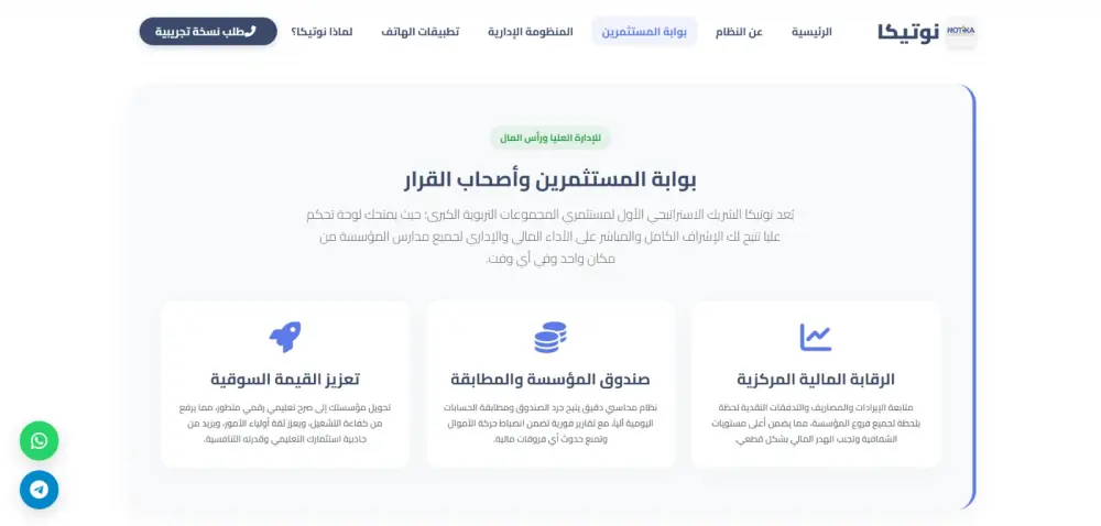 تصميم وتطوير موقع تعريفي احترافي ومتجاوب للشركات والأكاديميات