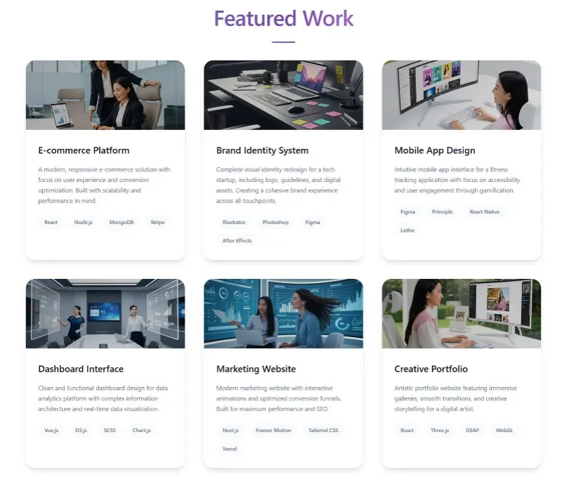 موقع شخصي احترافي بنظام "Glassmorphism" العصري والمتجاوب