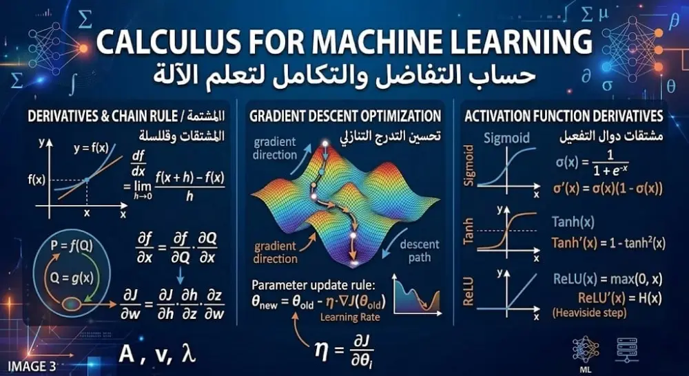 شرح أساسيات الرياضيات اللازمة لتعلم Machine Learning