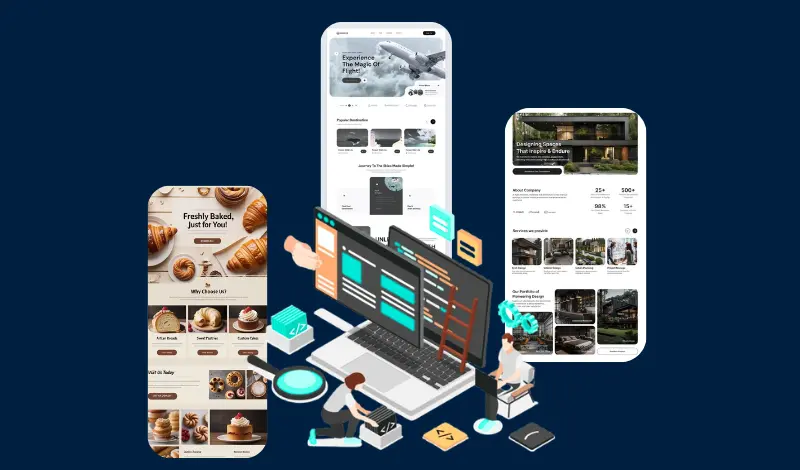 Professional landing page