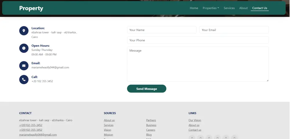 تصميم صفحة هبوط احترافية HTML CSS متجاوبة