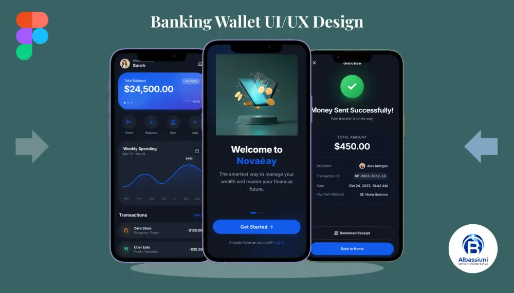تصميم واجهات تطبيقات موبايل وويب UI UX باستخدام Figma