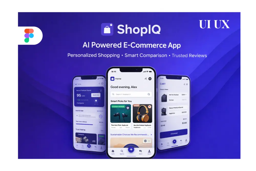 تصميم واجهات تطبيقات موبايل وويب UI UX باستخدام Figma