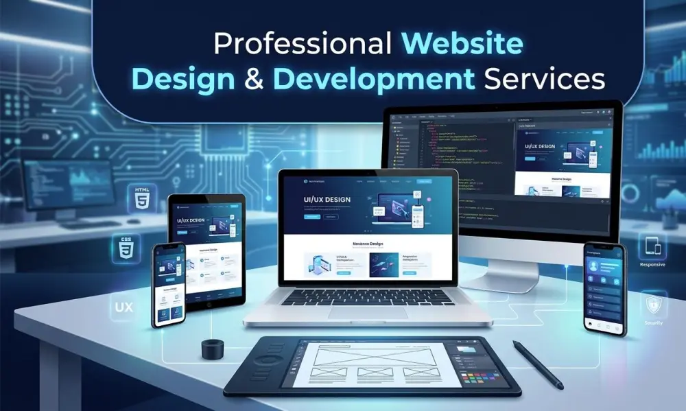 تصميم وتطوير مواقع إلكترونية احترافية (Websites) عصرية وسريعة ومتجاوبة