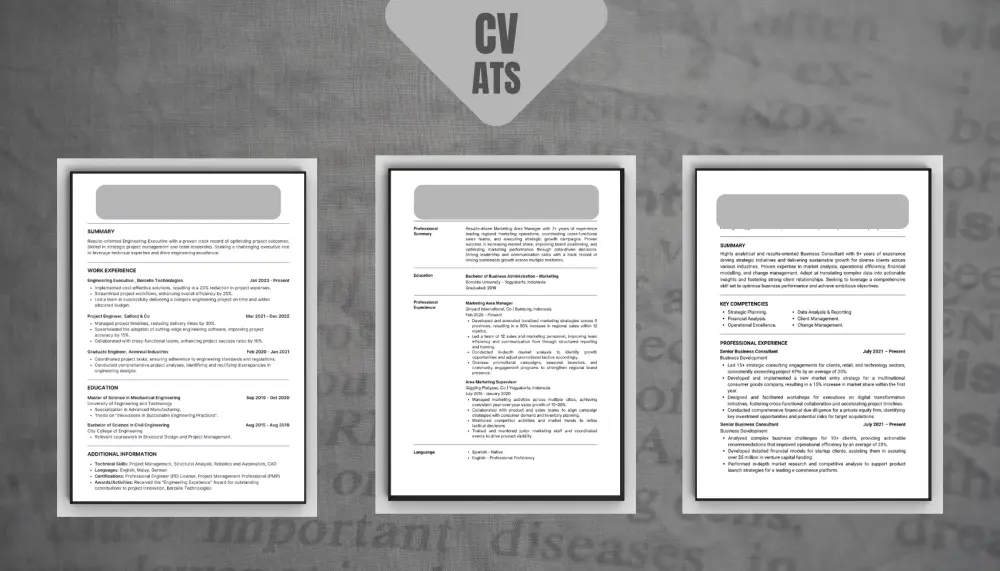 كتابة وتصميم سيرة ذاتية CV احترافية متوافقة مع أنظمة الـ ATS
