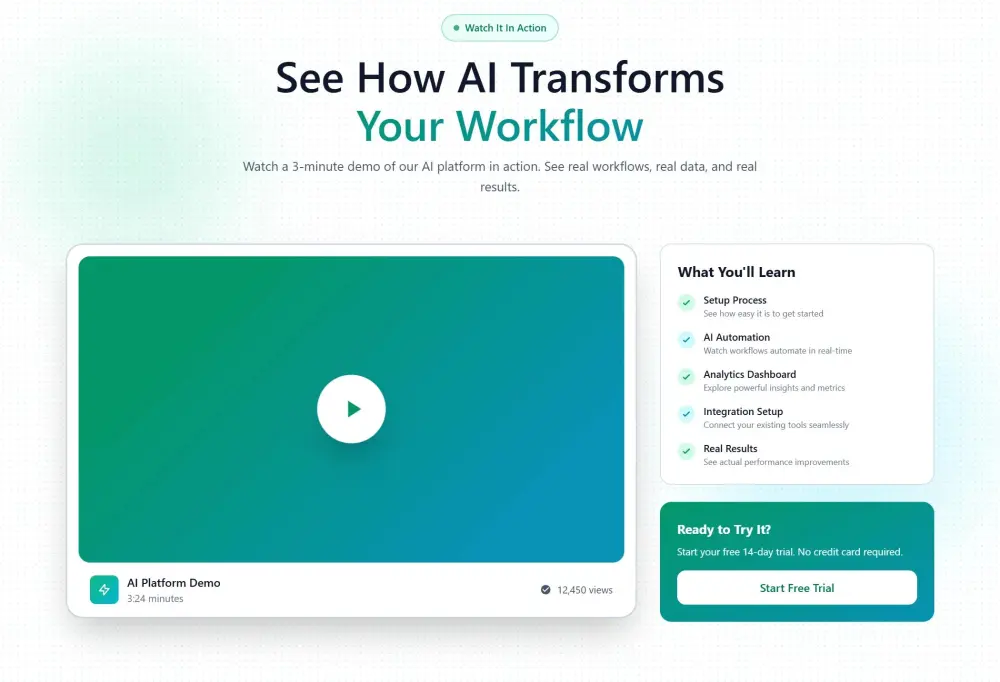 تصميم Landing Page بسيطة مع إمكانية رفع صورة وعرض نتيجة تحليل بشكل تفاعلي