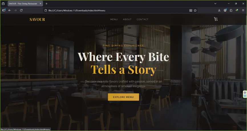 تصميم صفحة ويب احترافية باستخدام HTML و CSS