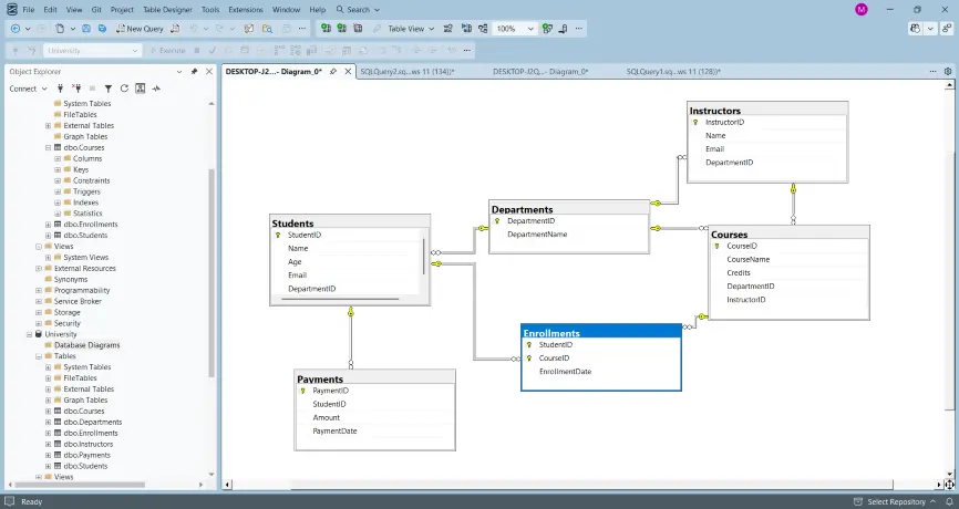 إنشاء قاعدة بيانات SQL احترافية مع ERD و Schema لمشروعك