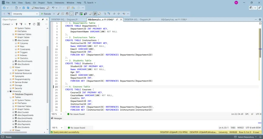 إنشاء قاعدة بيانات SQL احترافية مع ERD و Schema لمشروعك