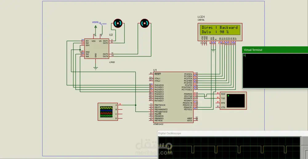 تصميم دوائر كهربائيه و تصميم PCB Layout باستخدام proteus