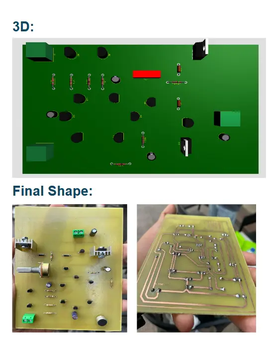 تصميم دوائر كهربائيه و تصميم PCB Layout باستخدام proteus