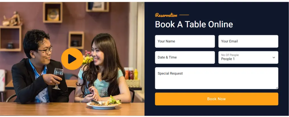 برمجة موقع مطعم احترافي مع منيو تفاعلي