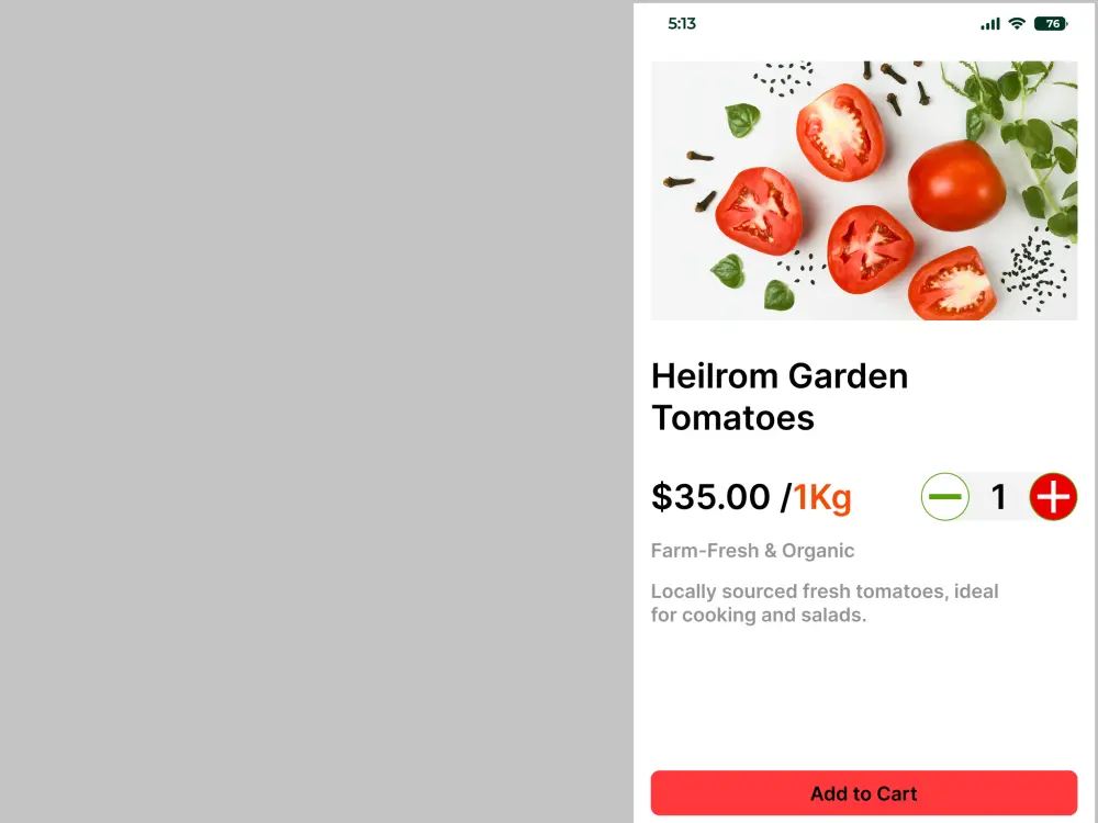 تصميم UI/UX احترافي لشاشة تطبيق توصيل (Delivery App)