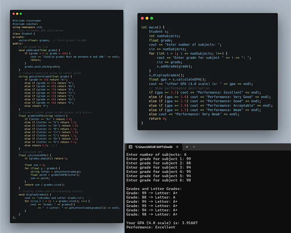 حل وتنفيذ مشاريع ومسائل برمجية بلغة Java و JavaScript و C++