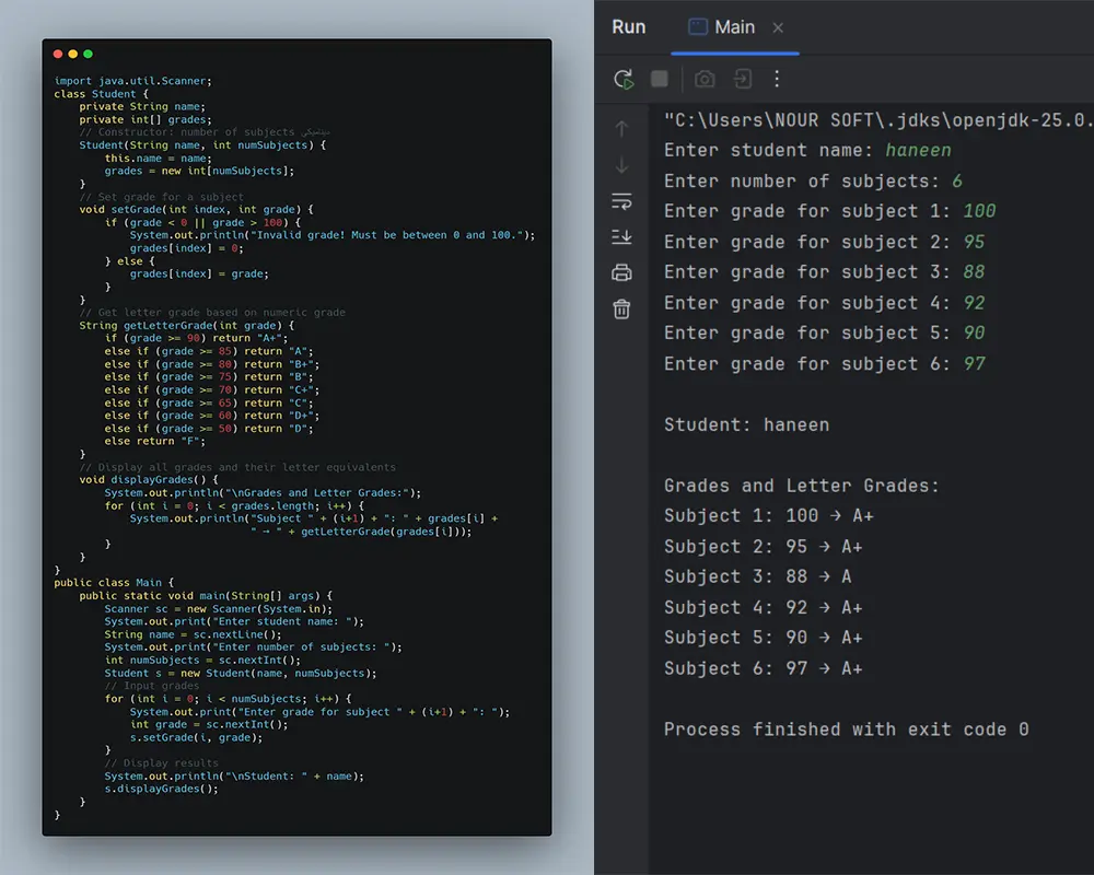 حل وتنفيذ مشاريع ومسائل برمجية بلغة Java و JavaScript و C++