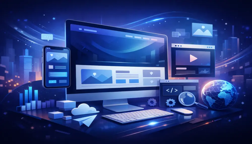 برمجة موقع إلكتروني احترافي متجاوب مع جميع الشاشات