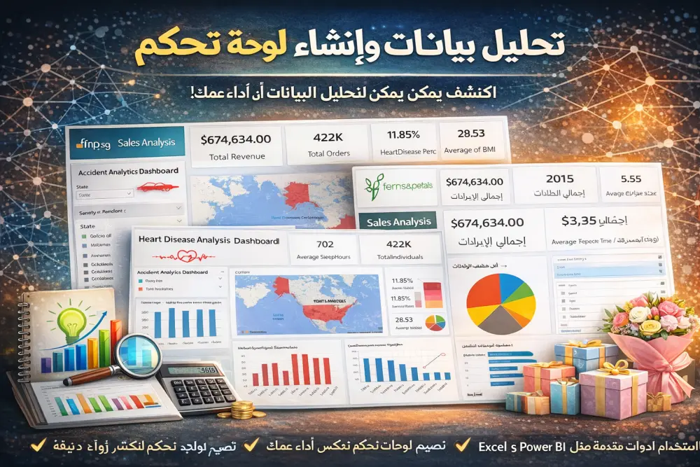 إنشاء لوحات تحكم تفاعلية لتقديم رؤية واضحة للبيانات