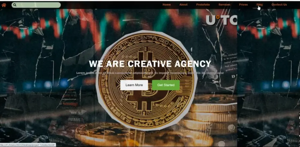 تصميم صفحه هبوط Landing Page بتصميمات عصريه تناسب جميع الشاشات
