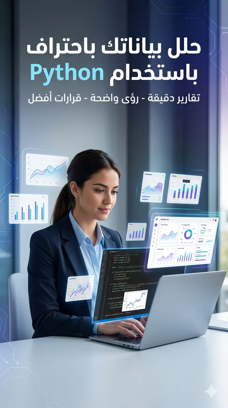 تحليل بياناتك باستخدام Python وتقديم تقرير احترافي