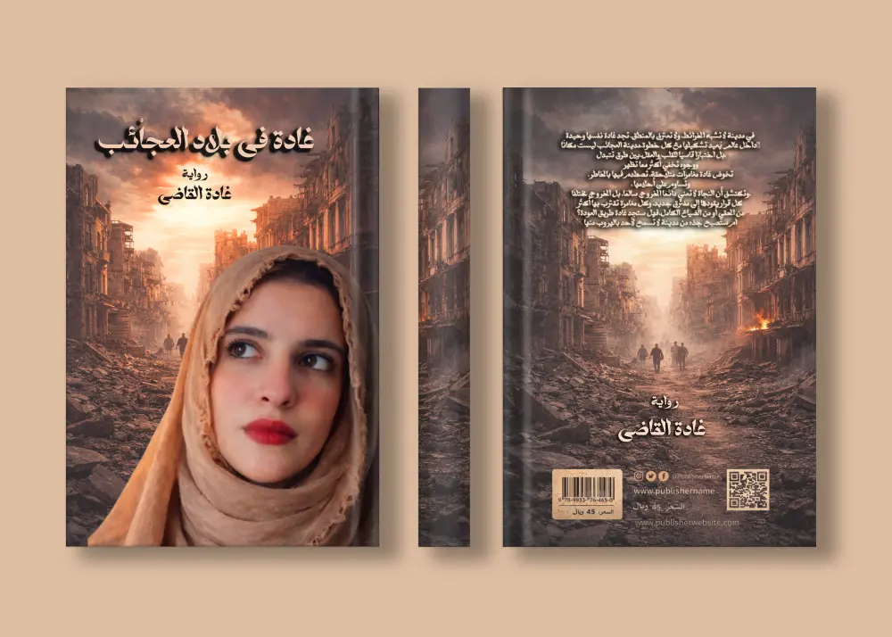 تصميم موك أب كتاب احترافي يعرض عملك بشكل جذاب وواقعي