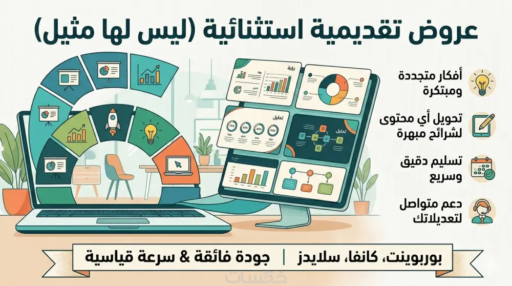 تصميم عروض PowerPoint احترافية وجذابة