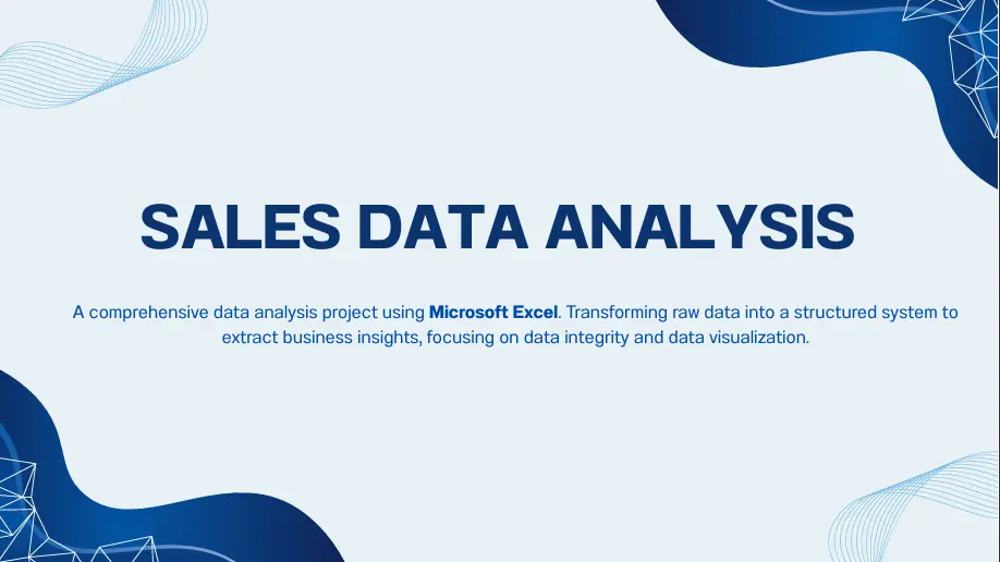 تنظيف وتحليل بيانات المبيعات باحترافية باستخدام Excel