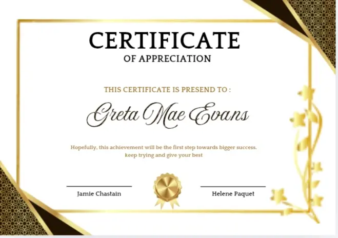 شهاده تقدير بشكل عصرى وجذاب