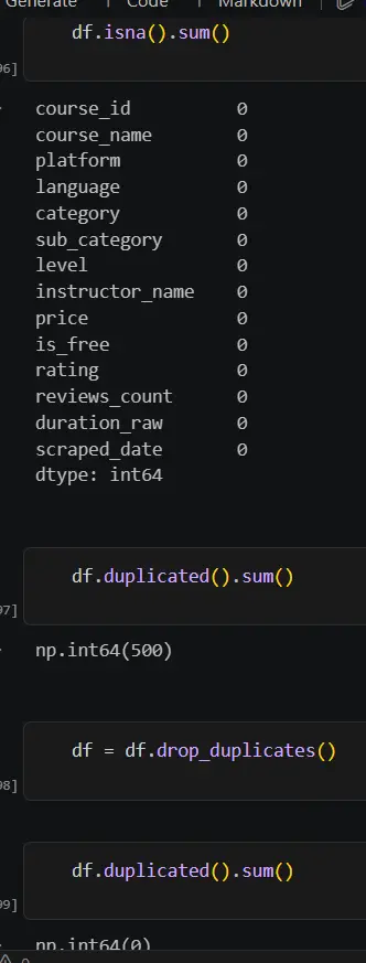 تنظيف البيانات (Data Cleaning) باستخدام Python