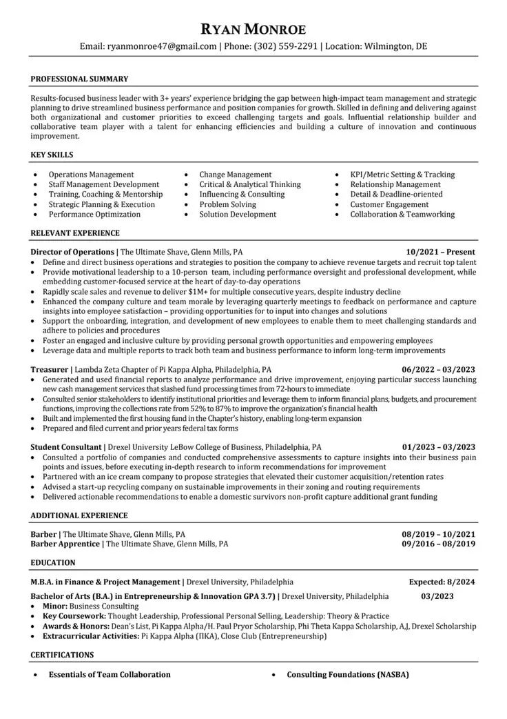 سيرة ذاتيه تتوافق مع نظام ATS